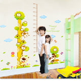 Decals Design 'Happy and Good Friends Height Chart' Wall Sticker size 50x70 xy8116ab