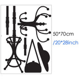 Ncs0028 Personality Black Sticker - Environmentally Removable - Home Wall Decals Bedroom Living Room