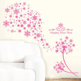 QQZSG Christmas Ornament FreeSize Wall Sticker Sticker Wallpaper Reindeer Removable Scandinavian Christmas Stocking Gold Christmas Tree Entrance Indoor Party Stylish Decoration Kids Room Decoration Merry Christmas J New Year Sticker size 50x70 xls7138