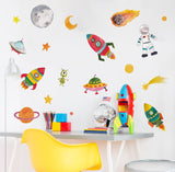 Stickerscape Outer Space Wall Sticker Pack | Perfect for a Creating a Space Themed Bedroom | Space Wall Stickers | Easy to Apply, Cleanly Removable xp8026 Size: 30x25