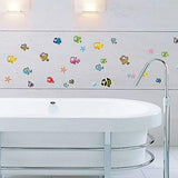 AY618 multicolour fish bathroom Wall Sticker JAAMSO ROYALS