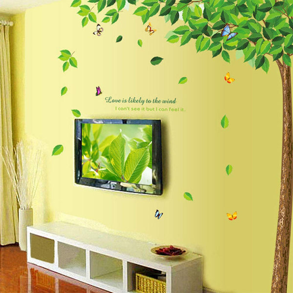 Adeeing Wall Stickers for Living Room, Removable Wall Sticker Tree Art DIY Wall Sticker Xy1038-1