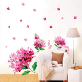 Romantic Flowers Butterflies Trees Wall Stickers Cartoon Animals Removable Wall Decals Home Decor PVC Art Mural Baby Boys Girls  size 50x70 dm570062