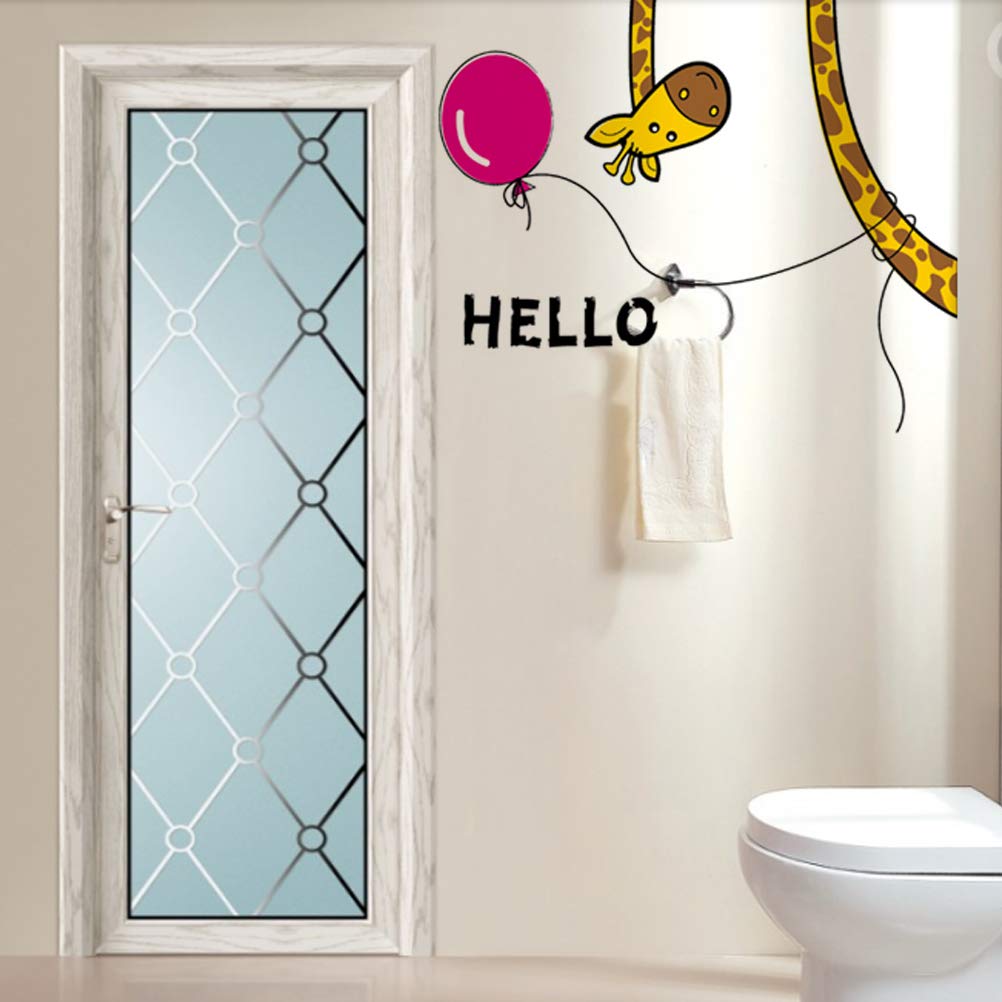 Artibetter Cartoon Giraffe Sticker Removable Wall Decals for Refrigerator Door Cupboard Bedroom size 30x60 xh3214