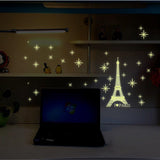 Yigo Fluorescent Luminous Wall Stickers Glow in The Dark Stars Home Decoration Eco-Friendly PVC Cartoon Wall Decal for Kids Rooms-Alphabet