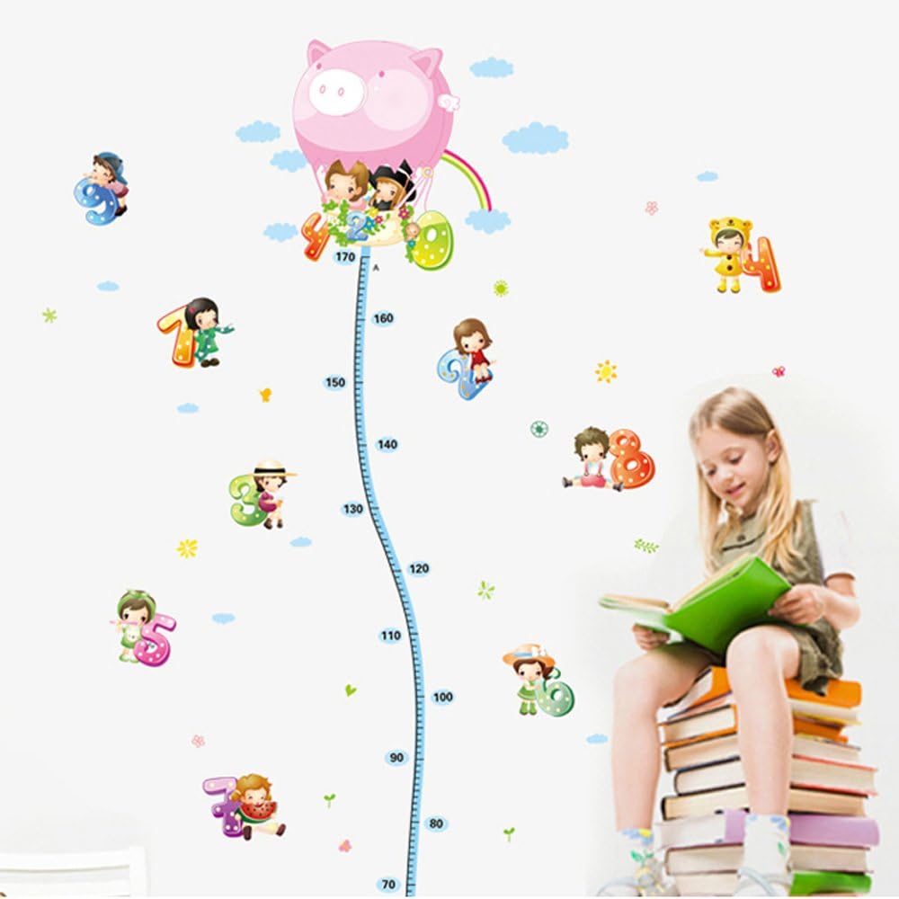 ELECTROPRIME Boy Girl Growth Height Measure Chart Print Wall Sticker DIY Wallpaper size 50x 70 ay7100