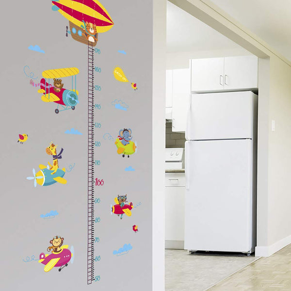 ChezMax DIY Measure Height Gauge Wall Decals Wall Stickers Xh9315