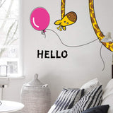 Artibetter Cartoon Giraffe Sticker Removable Wall Decals for Refrigerator Door Cupboard Bedroom size 30x60 xh3214