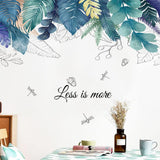 SENGTER Tropical Leaves Wall Decals Removable Jungle Green Palms Tree Plant Wall Stickers for Living Room Kids Room Bedroom Playroom Decor size 50x120 ht94012