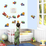 Boy Kids Car Airplane Truck Bulldozer Train Removable Wallpapers Wall Decor size 50x70 dm570105