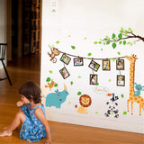 Cartoon Animal Style Photo Frame Children Bedroom Decorative Wall Stickers SK9206 Size:60x90cm