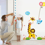 JANOMI height chart wall sticker,wall stickers & murals, Baby Height Growth Chart Ruler Giraffe Height Chart Wall Decals Children Height Measurement Chart Wall Stickers for Kids Room Nursery