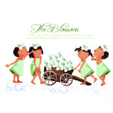 Generic PVC Girls Flower Trolley Pattern Room Wall Sticker Decal Mural size 70x50cm mj7025