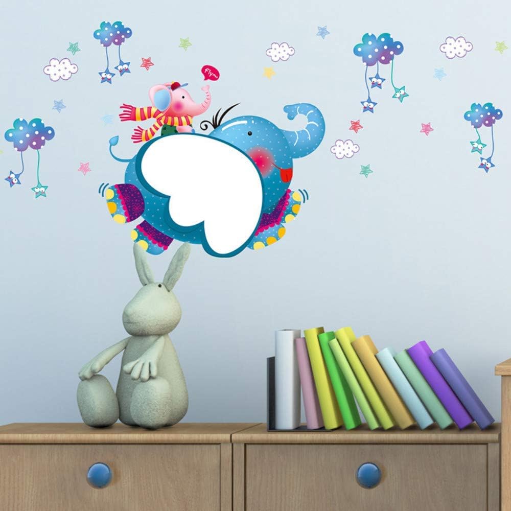 Pegatinas de pared y murales de dibujos animados Dumbo Pizarra Blanca Pegatina de pared para habitación de los niños, recámara de guardería, decoración de fondo autoadhesiva size 50x70 xls7137