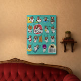 Sticker Album Dog Series: Blank Sticker Book Sticker size 50x70 xh6228