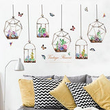 WALLPAPER STICKER 50X70 SK7174 VINTAGE CACTUS FLOWER MOTIF size 50x70 sk7174