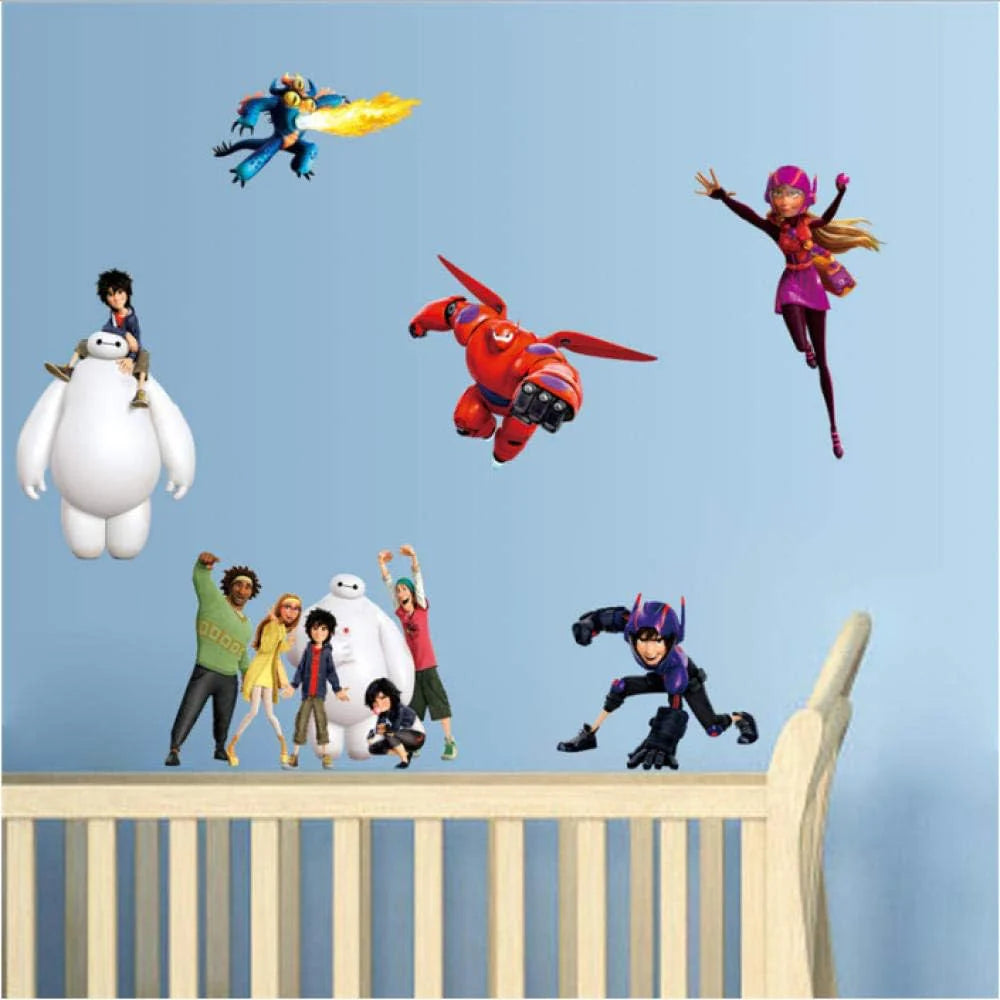 One Big Hero 6 Wall Sticker Cartoon Character Removable size 30x90 nc1436
