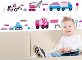Wall Sticker Train Crane Hook  Removable Wall Vinyl Living Room Bedroom PVC Art Picture Murals Waterproof DIY Stick for Adults Teens Kids Nursery Baby size 50x60  ay7098