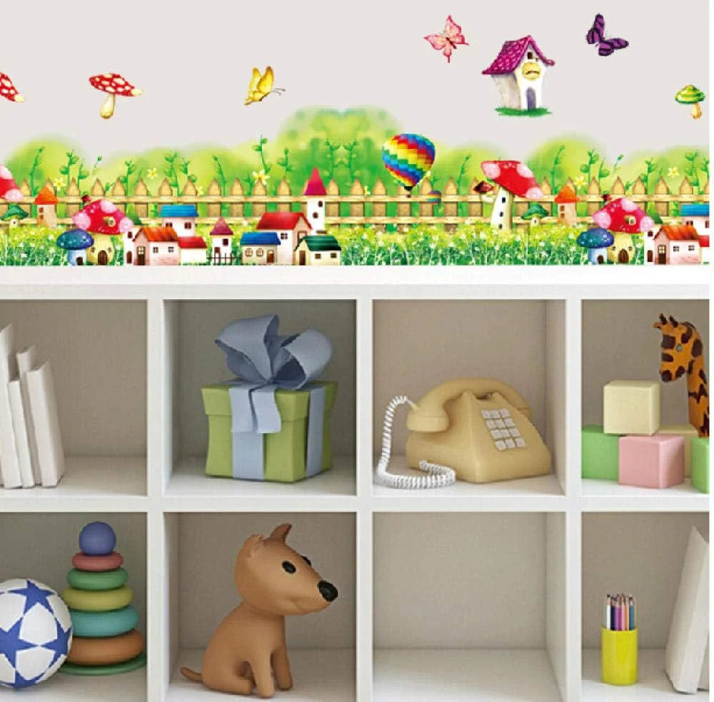 JIAPAI Mushroom Wall Stickers for Kids Baby Room size 50x70 ay7255