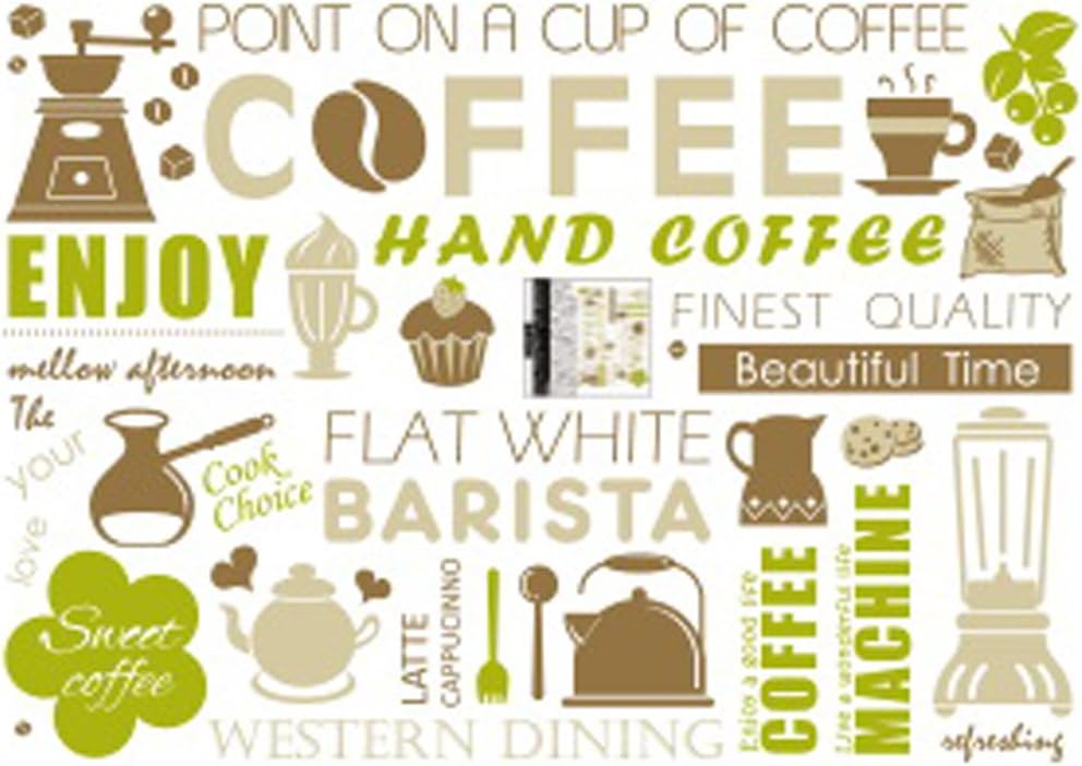 Coffee COFFEE Wall Sticker Wall Sticker Wallpaper Wall Sticker 50*70cm size xh5428