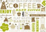 Coffee COFFEE Wall Sticker Wall Sticker Wallpaper Wall Sticker 50*70cm size xh5428