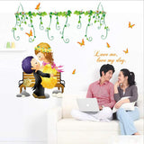 Imported Wall Sticker Wedding Decorative Decal Wall Decoration Home Decor Sticker size 50x60 sk7001