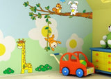 Giraffe Friends - Large Wall Decals Stickers  XY1019