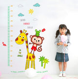 GE Hot Wall Decal Jungle Friends Monkey Giraffe Height Chart Sticker