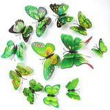12 Pcs Butterfly Wall Stickers Decoration Magnet Butterflies on the wall DIY Wallpaper 3D PVC