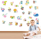 Cartoon Animal Alphabet Study Wall Stickers Abc 1054