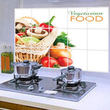 Kitchen Oil Proof Wall Sticker Heat Resistant Waterproof Self Adhesive Backsplash Cover for Kitchen Wall Protection