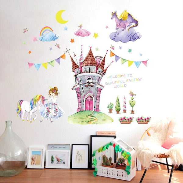 Sk9302 The Fairy Ttale World Wall Sticker