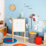 Elephant & Rabbits Nursery Wall Stickers size 50x70 sk7185