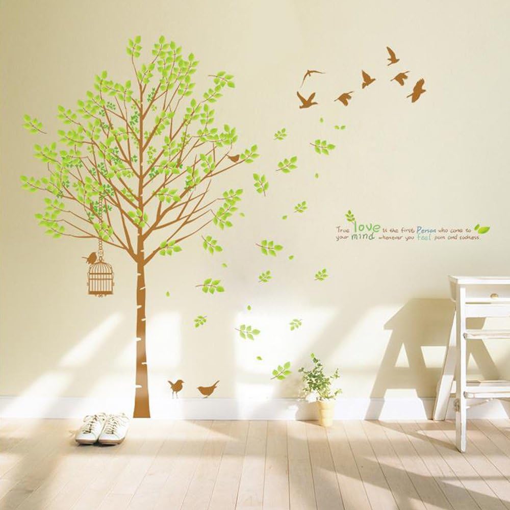 Cartoon Animal Butterfly Flower Wall Stickers Photo Frame Height Measurement Home Decor Baby Kids Girls Bedroom Kitchen Decoration