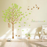 Cartoon Animal Butterfly Flower Wall Stickers Photo Frame Height Measurement Home Decor Baby Kids Girls Bedroom Kitchen Decoration
