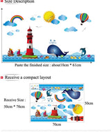 SAMHEZ XH7252 Lighthouse Wall Sticker [50 x 70 cm] xh7252