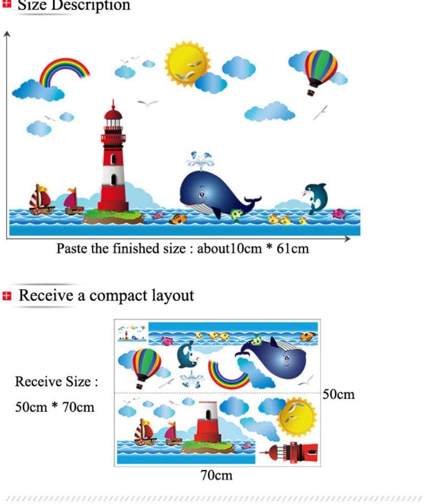 SAMHEZ XH7252 Lighthouse Wall Sticker [50 x 70 cm] xh7252