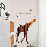 YOSICIL Wall Sticker Giraffe Elk Personality Pretty Cute Decoration Shop Room Simple Room Modern Waterproof (Yoshiki) size 60x90 hm92001ab