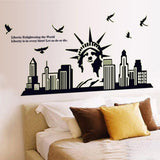 ABQ9622Statue of Liberty Luminous Stickers DIY Home Decal Wall Sticker Wallpaper Environmentally Removable Art Picture Mural Adults Teens Girls Boys Babies Bedroom Living Room Bathroom Decoration