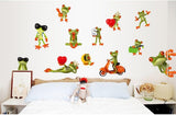 docooler Cartoon Funny Humorous Frog Big Eye Removable Wall Stickers DIY Kid's Child Room Decor Decal AY7159 (70* 50cm)