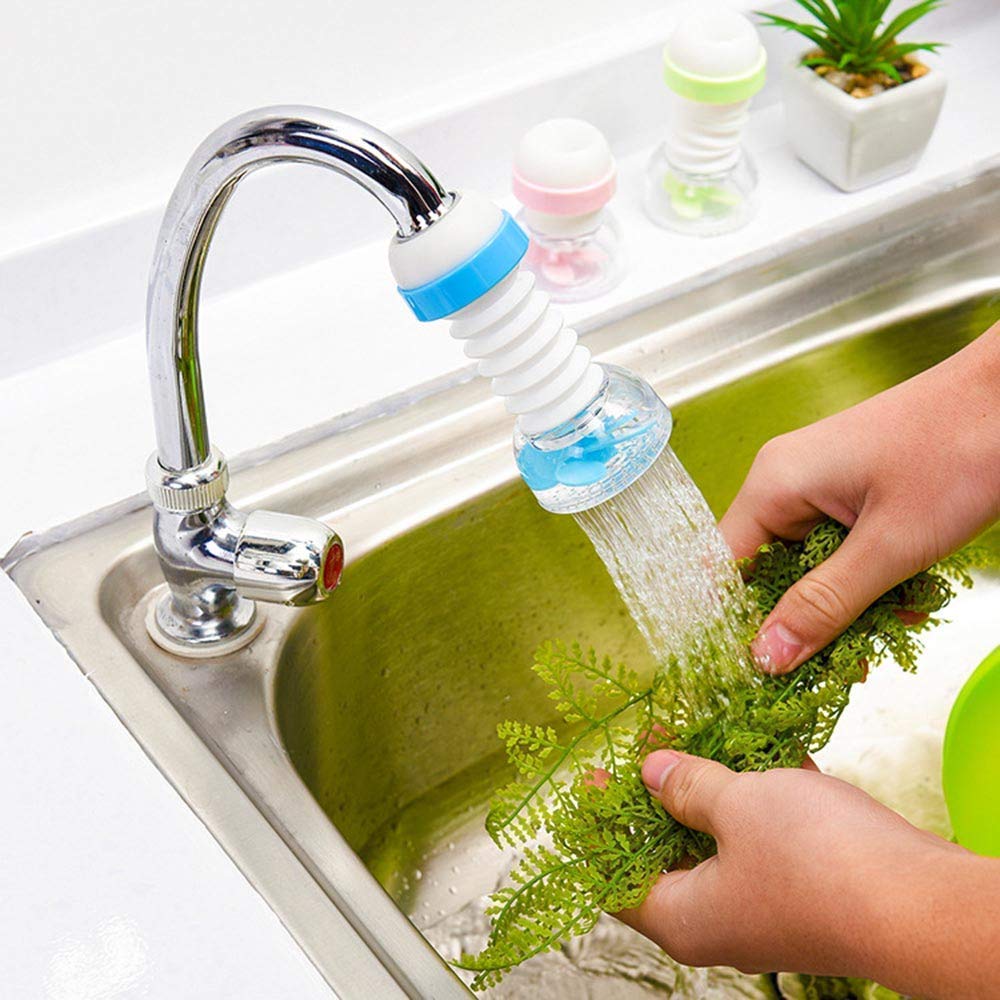 360° Adjustable Kitchen Tap Shower Head, Water Saving Faucet Sprayer Nozzle, High Pressure Sink Filter & Flexible Extension