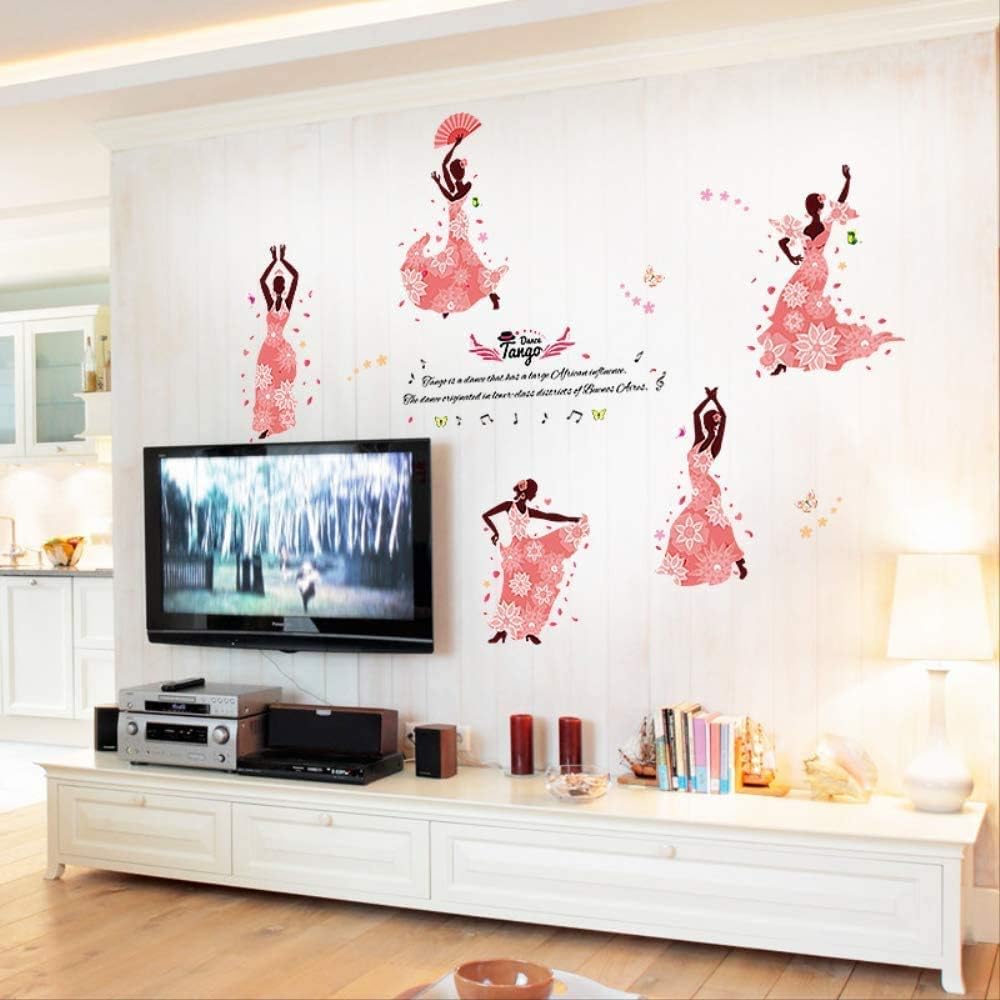 Tango Girl Dance Room Wall Stickers size 60x90 sk9327