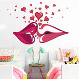 DM570065 Wall Stickers for Living Room Wall Stickers Wholesale Romantic Kiss Love Decorative Wall Stickers for Bedroom Bedroom Decor