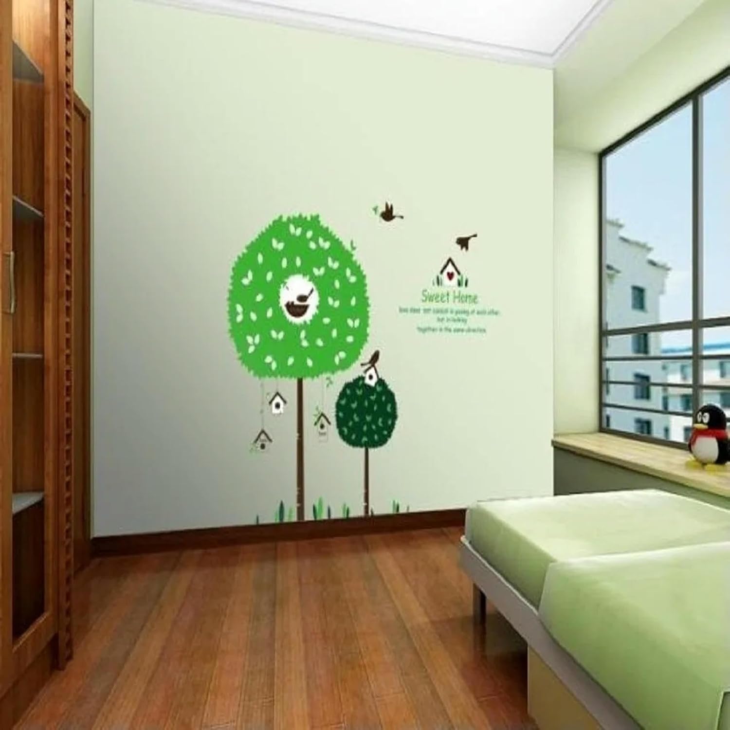 Kids Green Tree Cartoon Children's Room Decor Vinyl Wall Stickers size 50x70 dm570039