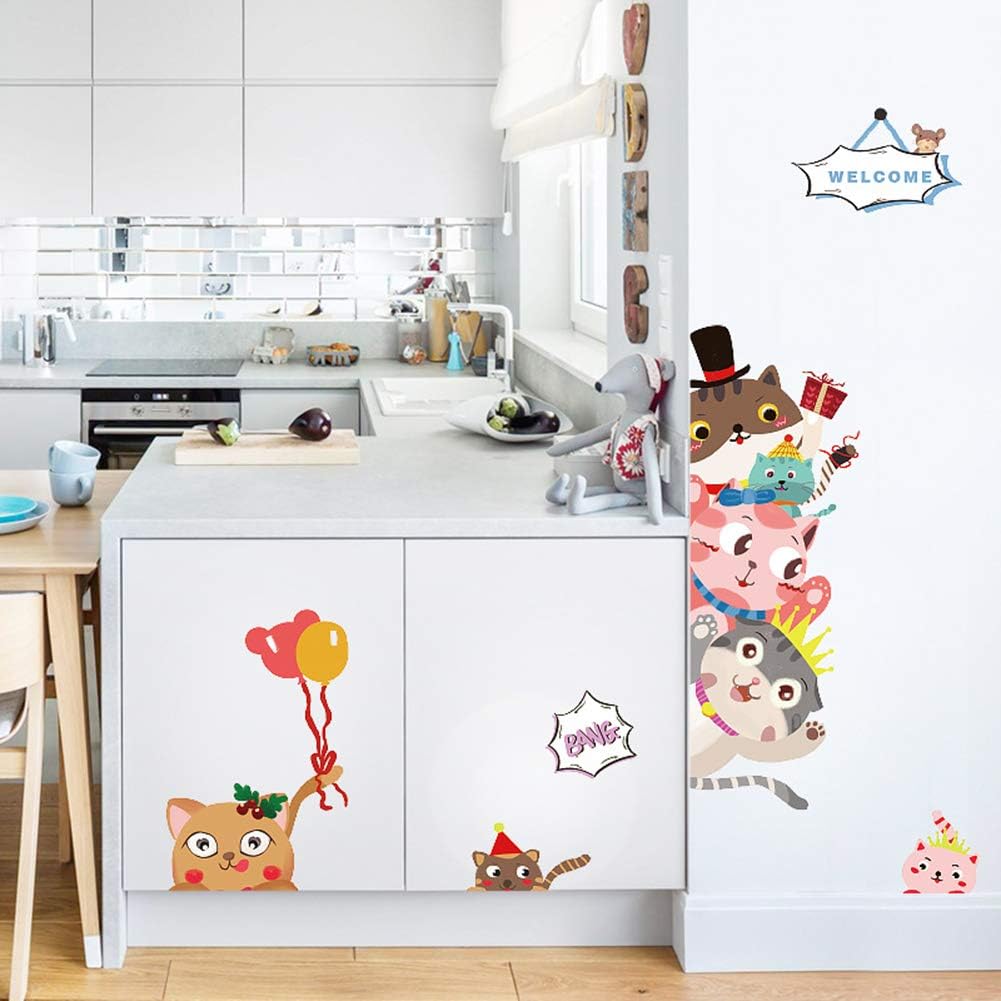 Wallsticker Welcome Cat size 60x90 sk9355  Stiker kids Sticker