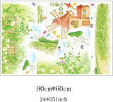 BEST OF BEST Windmill House Meadow Wall Sticker XL8025