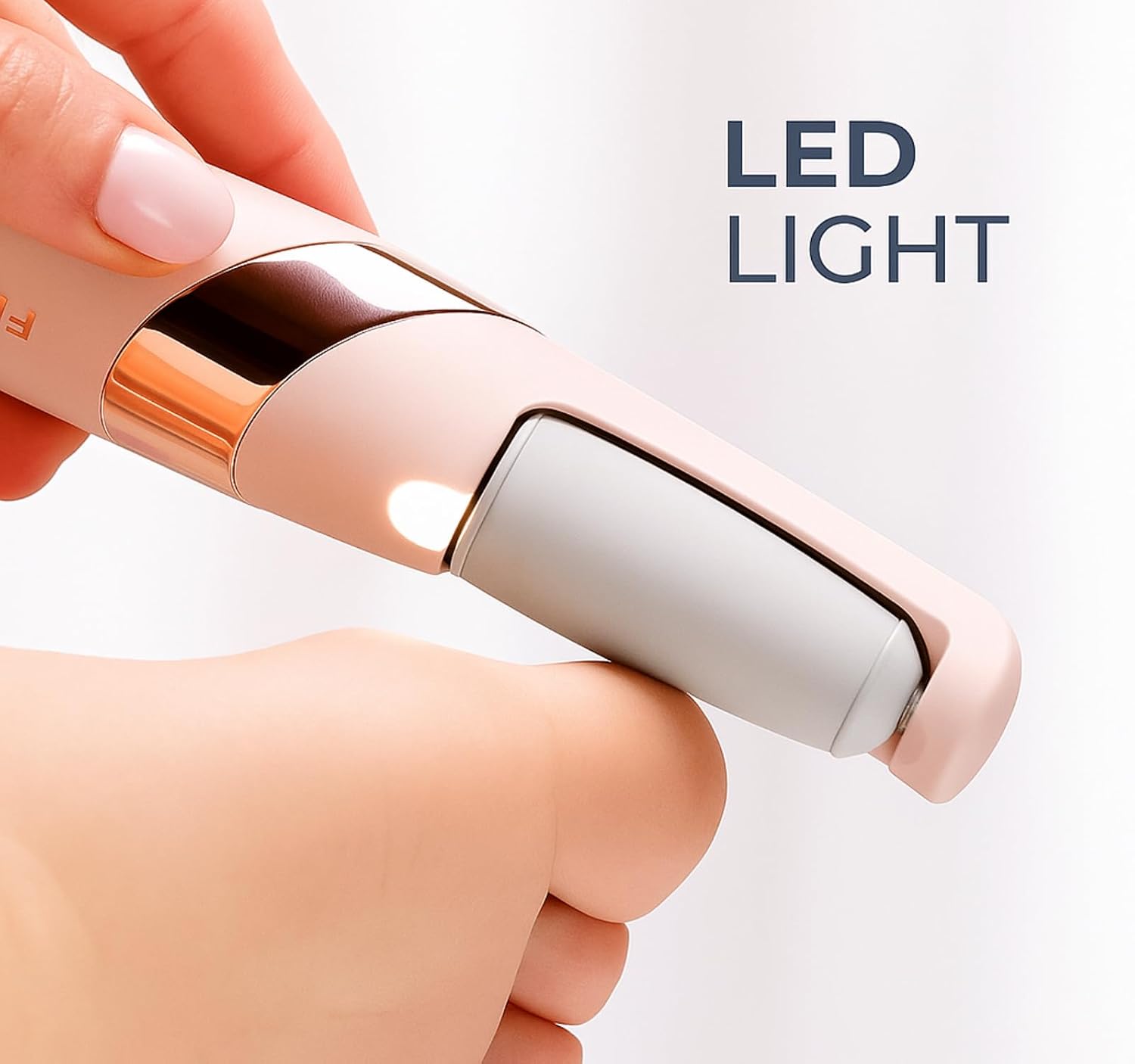 Flawless Pink Cordless Electric Pedicure Roller for Foot Callus Remover, Dead Skin & Rough Heel Smoother