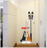 Habitación infantil, dibujos animados, amantes, gatos, amores, paredes, sala, dormitorio, pared TV, decoración, stickers, faroles. size 50x70 ay7077