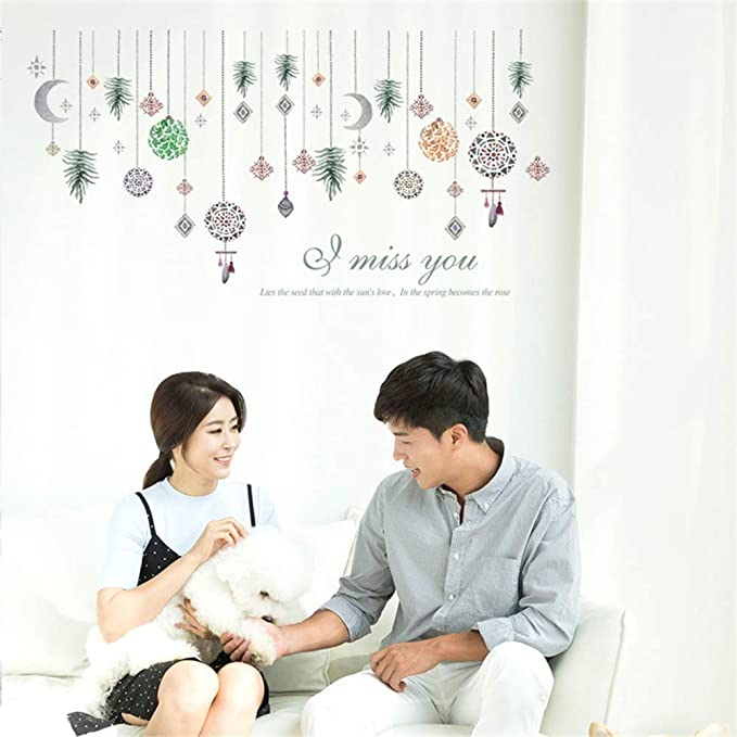 RADJA WALL STICKER SK9311 BEAD CURTAIN 60X90 WALSTIKER WALLSTICKER