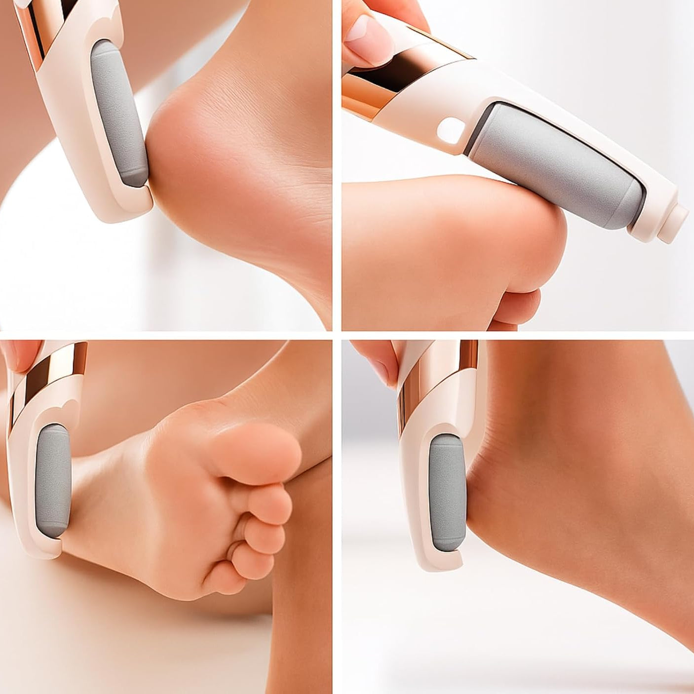 Flawless Pink Cordless Electric Pedicure Roller for Foot Callus Remover, Dead Skin & Rough Heel Smoother